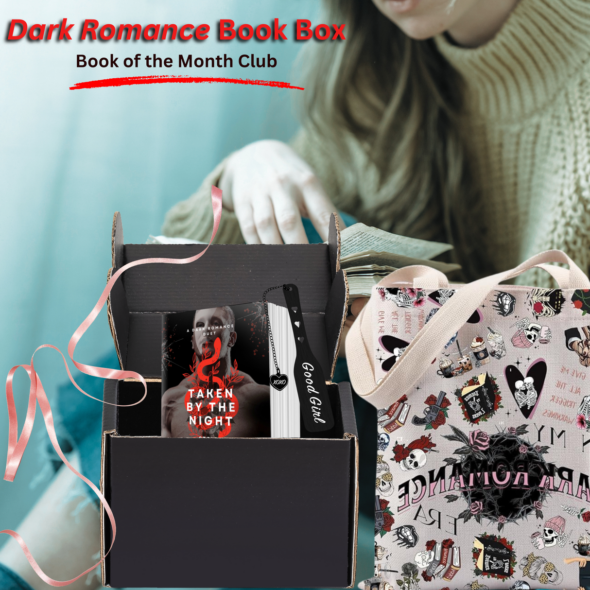 Book of the Month Box (dark romance & dark fantasy) - Dark Romance Crates