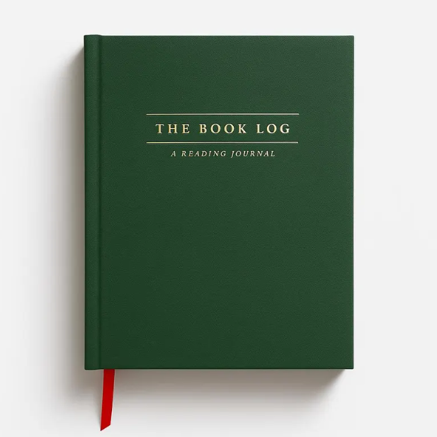Book Log Reading Journal w/ 120 Reviews & Bookmark – Hardcover Journal with 120 Review Pages | Track & Review Reads, Reading Progress & Club Notes