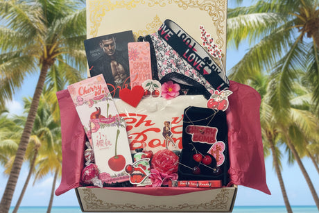 🍒Smutty Books Gift Basket: Books, 14k Gold & more! - Dark Romance Crates