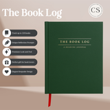 Book Log Reading Journal w/ 120 Reviews & Bookmark – Hardcover Journal with 120 Review Pages | Track & Review Reads, Reading Progress & Club Notes