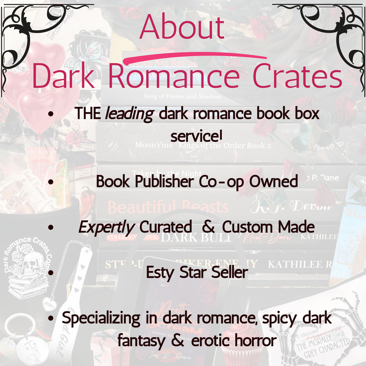 BOOK OF THE MONTH: dark & spicy reads + two bookish gifts