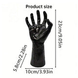 Gothic Halloween Indoor Decor: 12-Pack Bat Sticker Wall Hangings (Spooky Hands & Lit Candles) for Gothic Walls