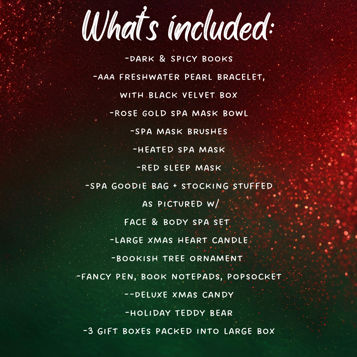 Luxury Spa Christmas Dark & Spicy Book Lovers Gift Box Set - Dark Romance Crates